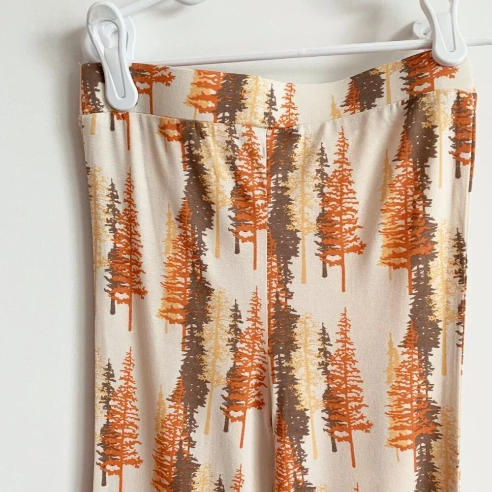 Kate Quinn Organics NEW Flared Leggings, Sunset Pine, 6 Years